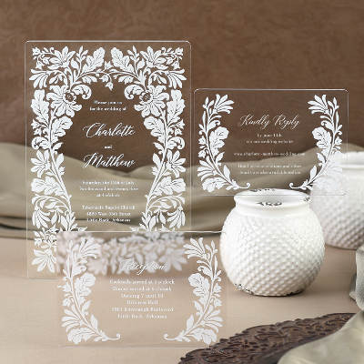 Acrylic Wedding Invitations